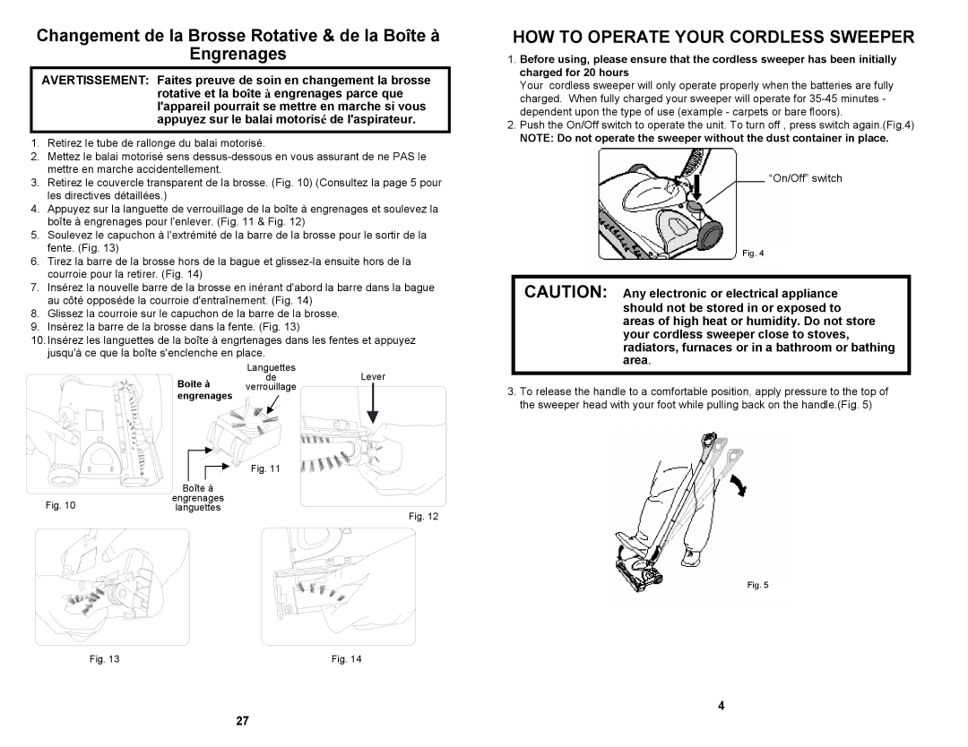 Euro-Pro UV610 Changement de la Brosse Rotative & de la Boîte à Engrenages, HOW to Operate Your Cordless Sweeper 