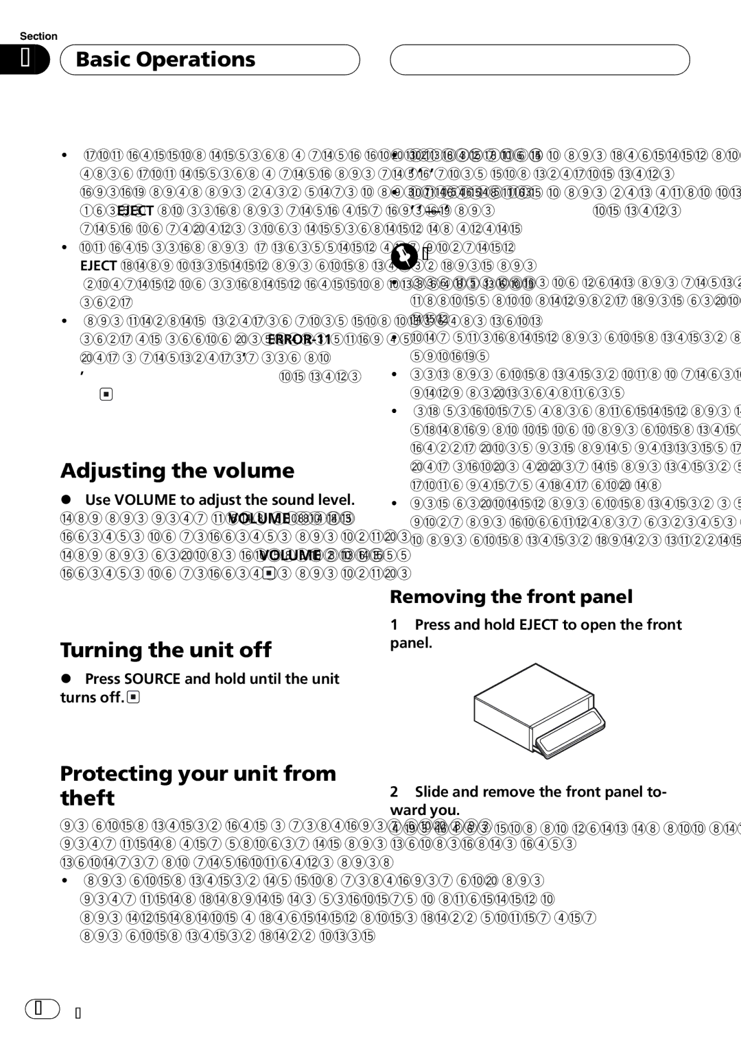 Event electronic DEH-P8600MP operation manual 