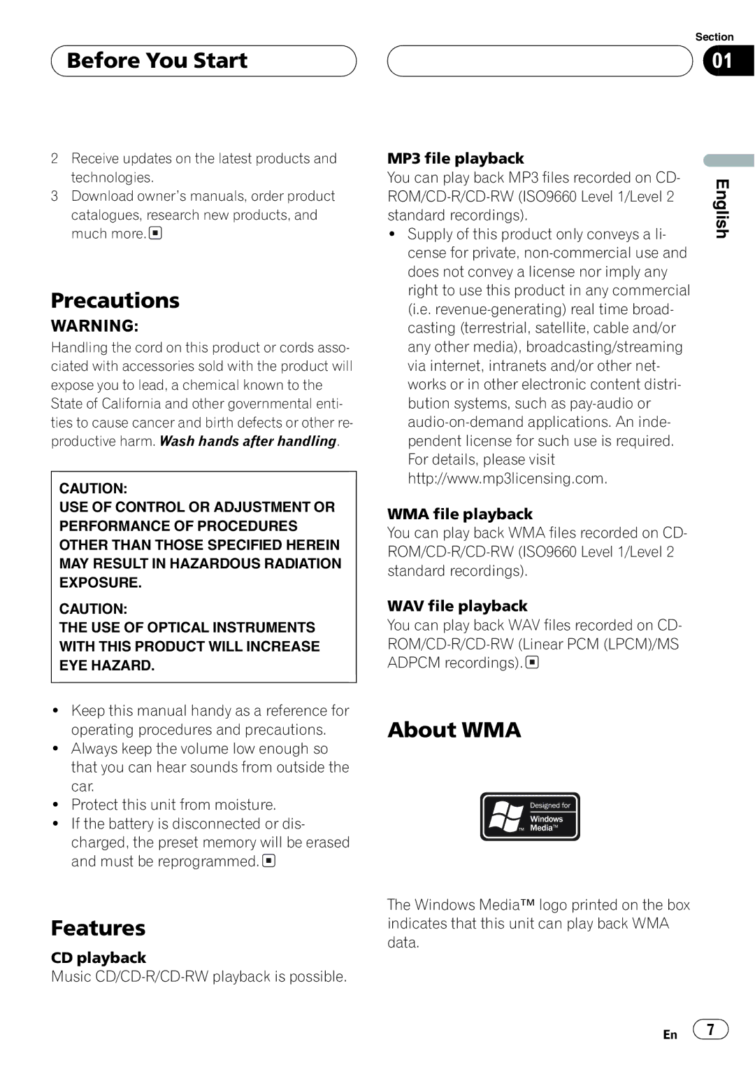 Event electronic DEH-P8600MP operation manual 