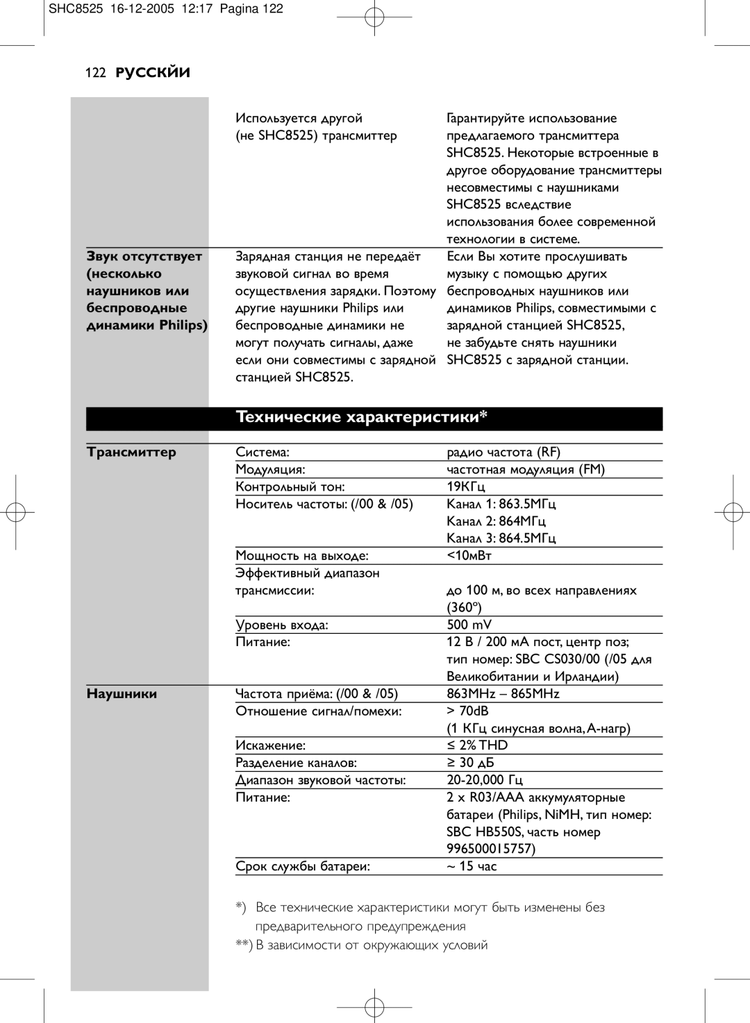 Event electronic SHC8525 manual Теxнические xаpактеpистики 