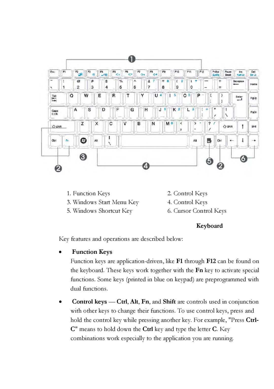 Everex Stepnote NC user manual Keyboard, Function Keys 