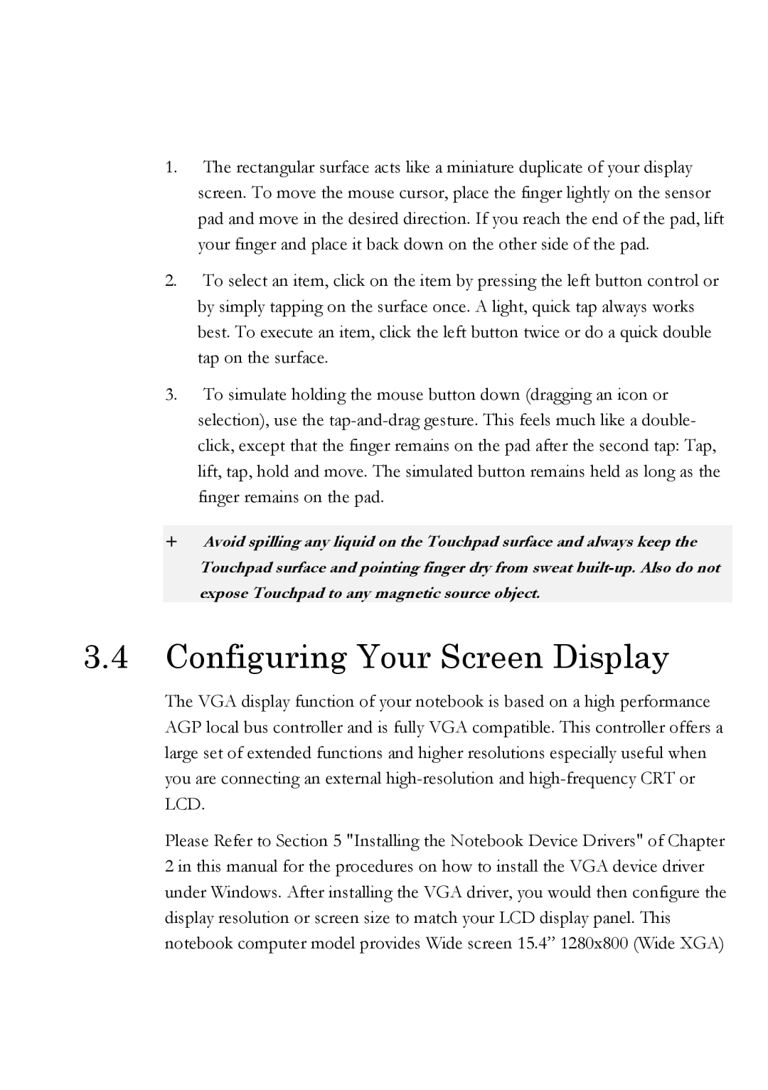 Everex Stepnote NC user manual Configuring Your Screen Display 