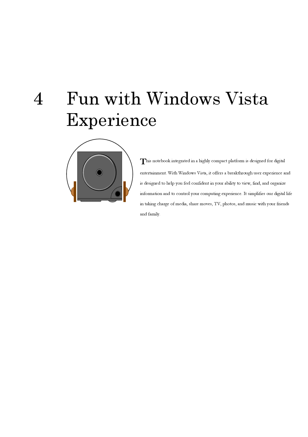 Everex Stepnote NC user manual Fun with Windows Vista Experience 