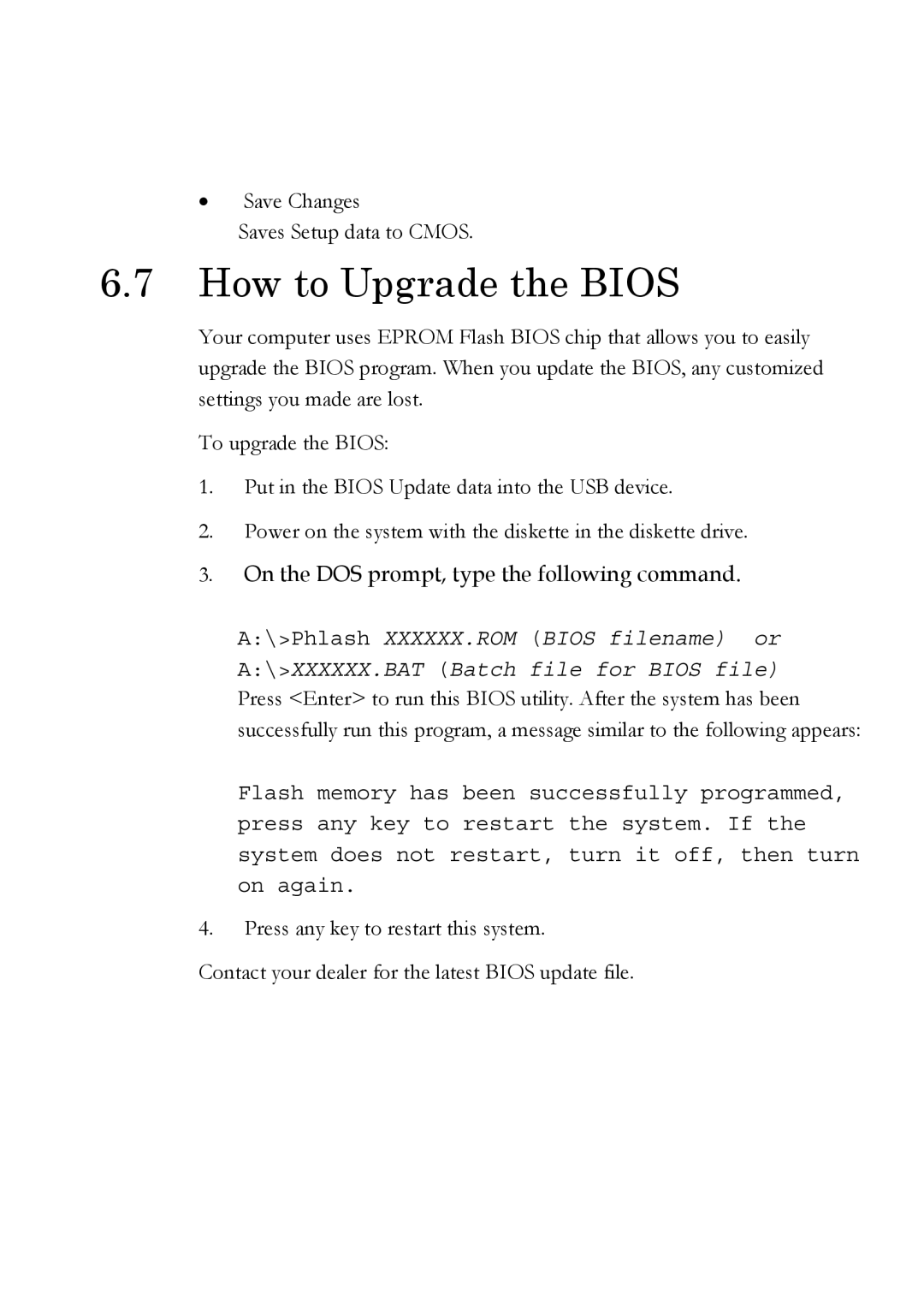 Everex Stepnote NC user manual How to Upgrade the Bios 