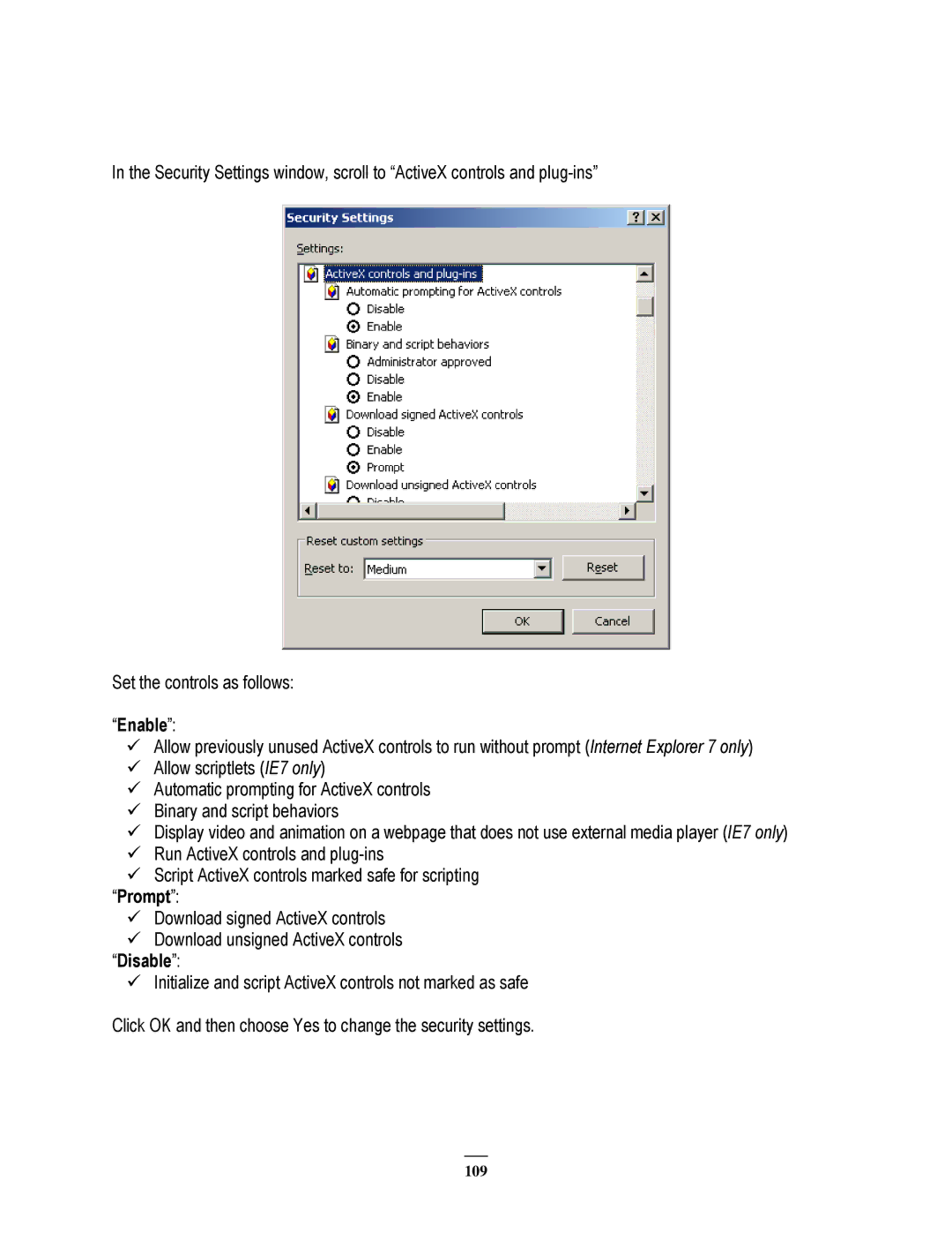 EverFocus 264x2, 264x4 instruction manual Enable, Prompt 