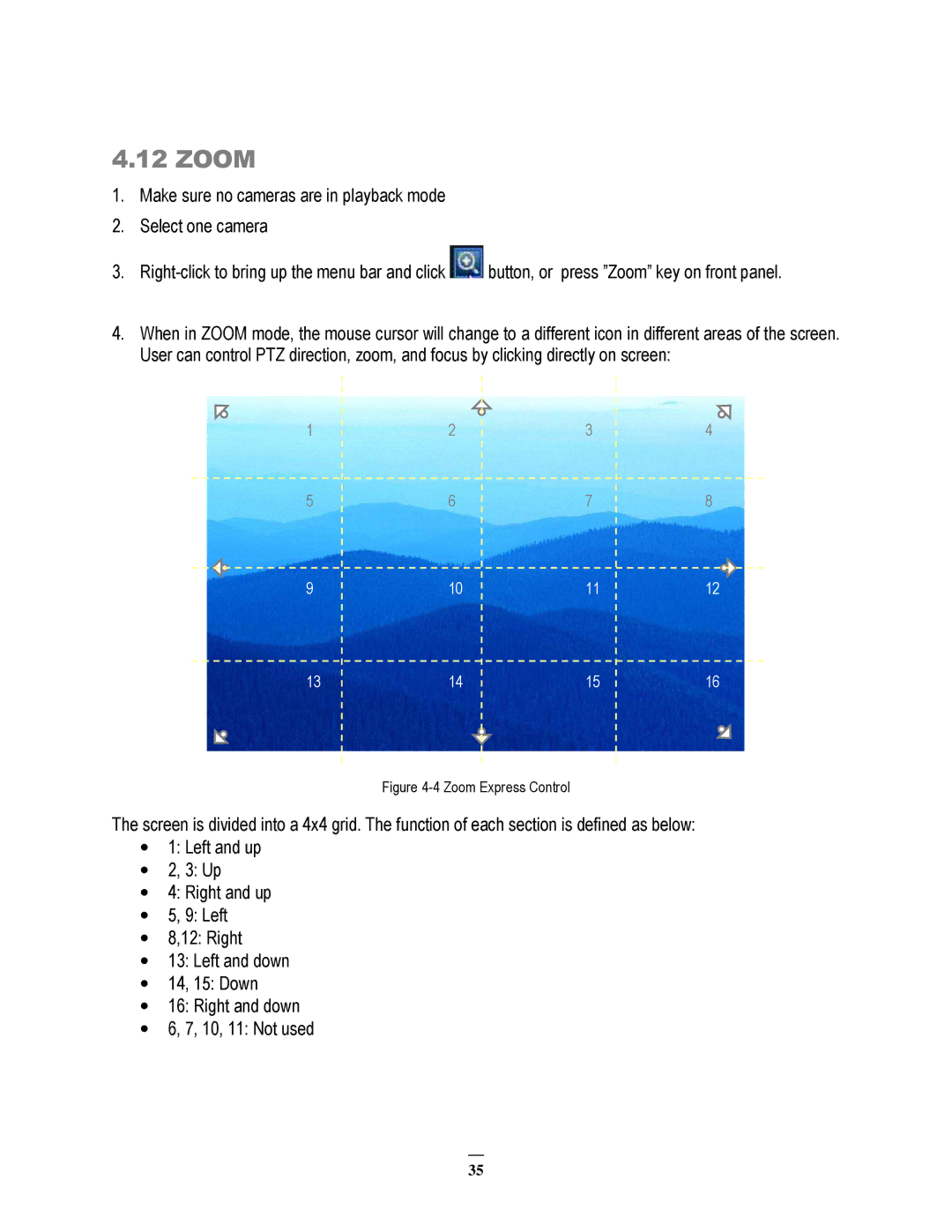 EverFocus 264x2, 264x4 instruction manual Zoom 