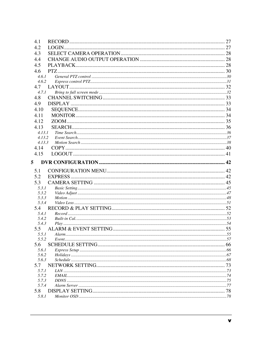 EverFocus 264x2, 264x4 instruction manual DVR Configuration 