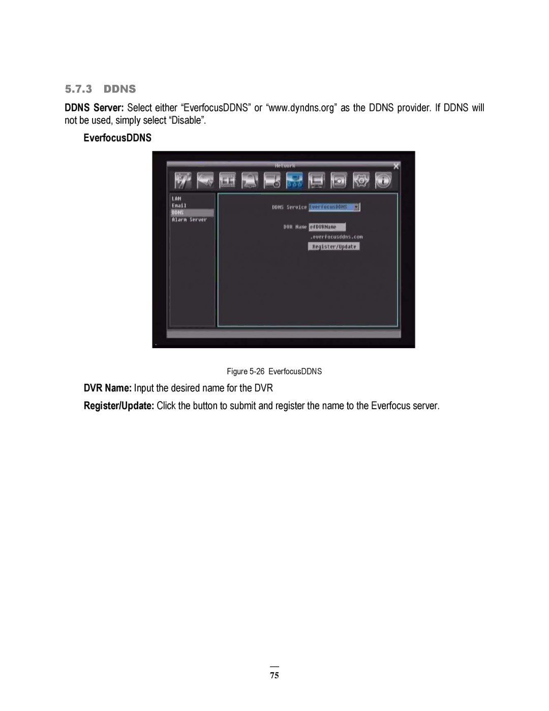 EverFocus 264x2, 264x4 instruction manual Ddns, EverfocusDDNS 