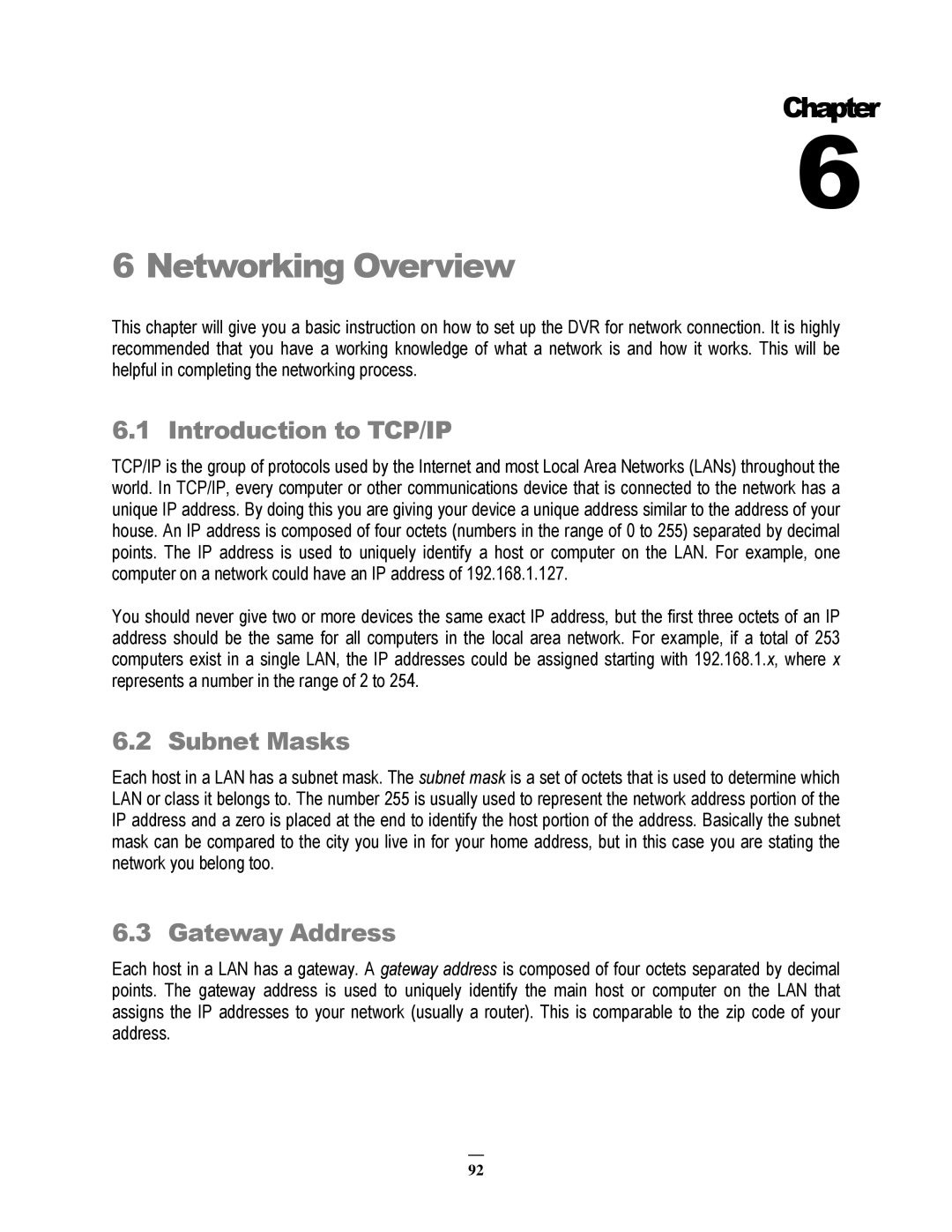 EverFocus 264x4, 264x2 instruction manual Networking Overview 