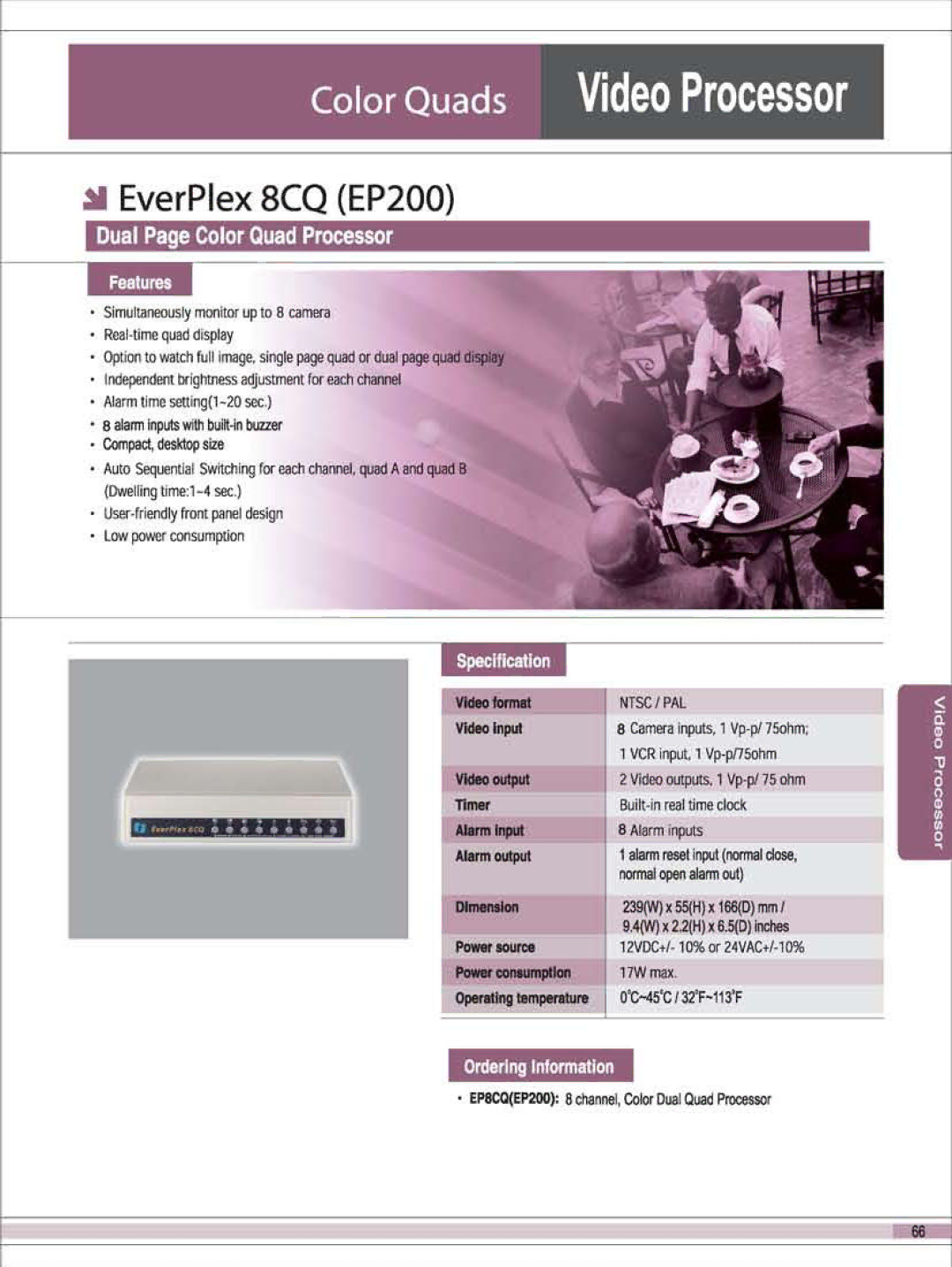 EverFocus 8CQ manual 