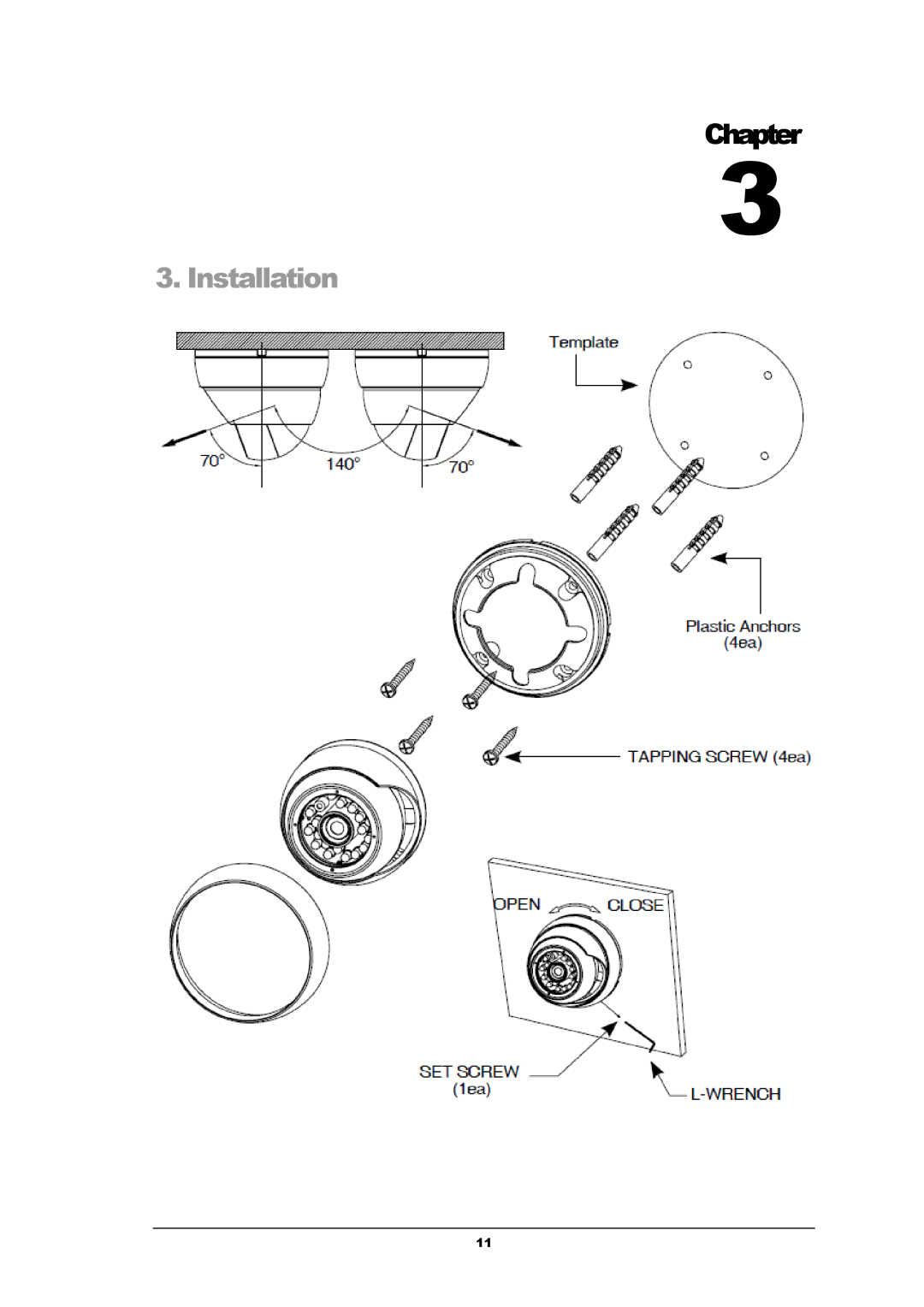 EverFocus EBH5241 manual Installation 