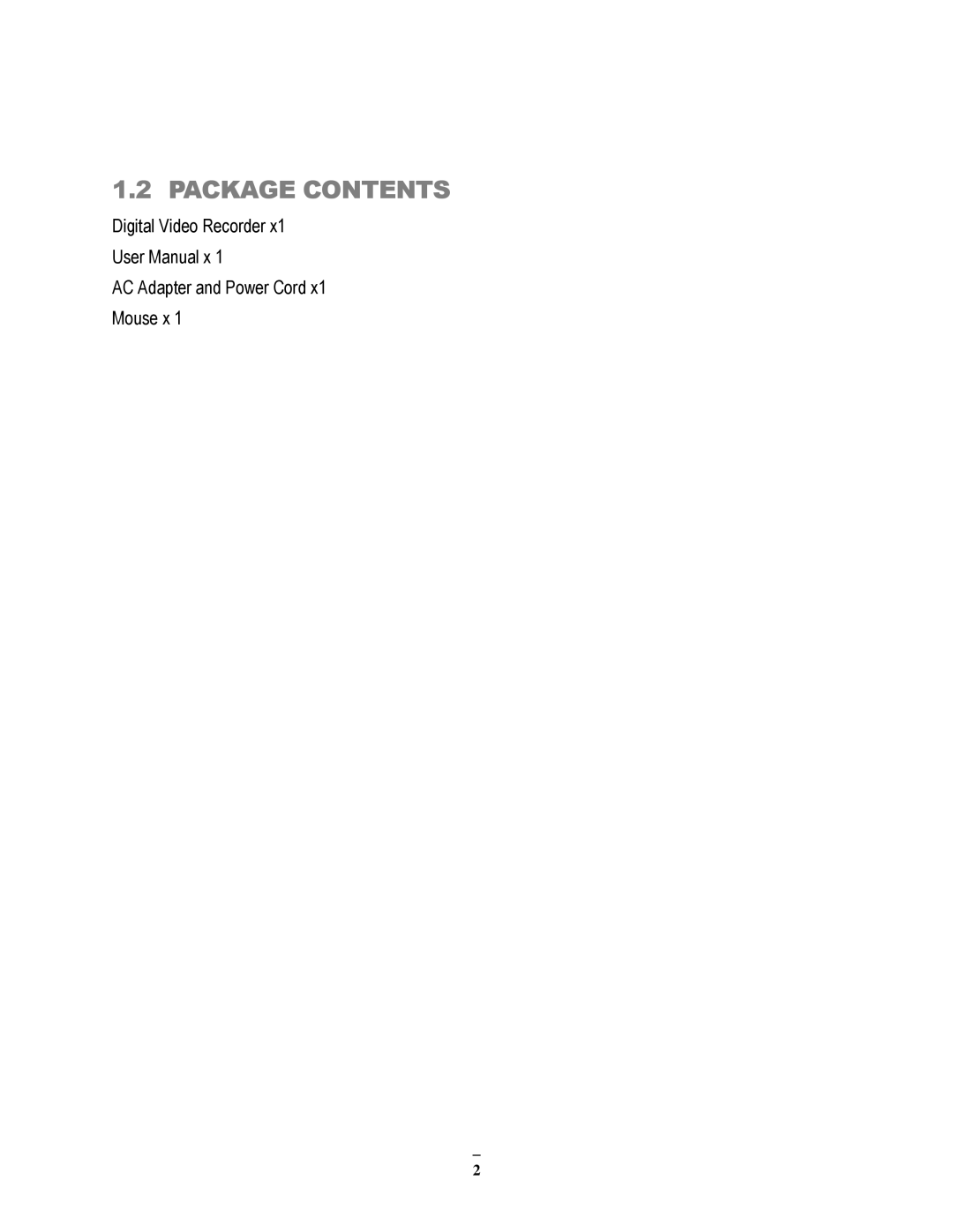 EverFocus ECOR264-4D1, ECOR264-8F1, ECOR264-8D1, ECOR264-4F1 user manual Package Contents 