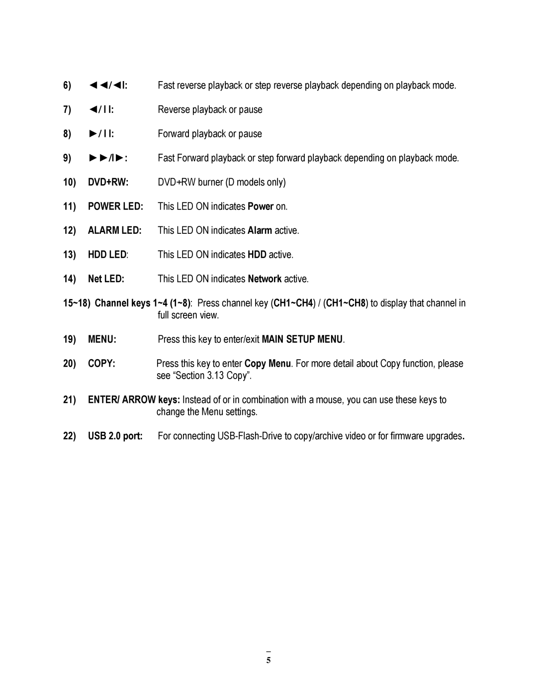 EverFocus ECOR264-8D1, ECOR264-8F1, ECOR264-4D1, ECOR264-4F1 user manual 