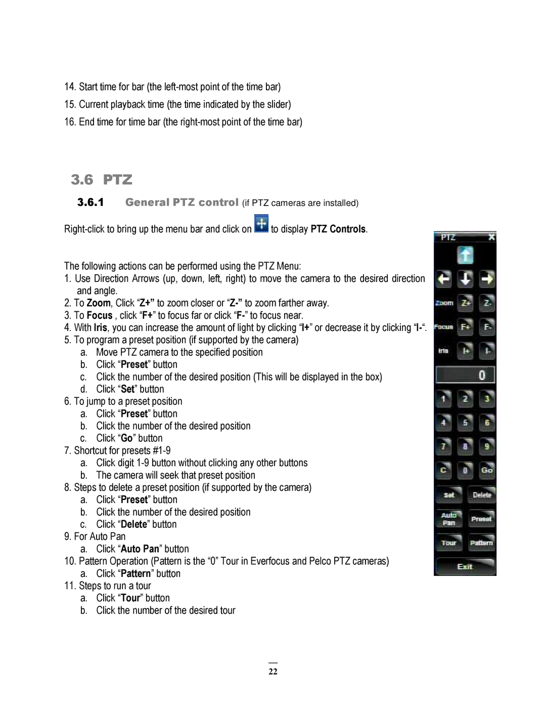 EverFocus ECOR264-4D1, ECOR264-8F1, ECOR264-8D1, ECOR264-4F1 user manual Ptz 