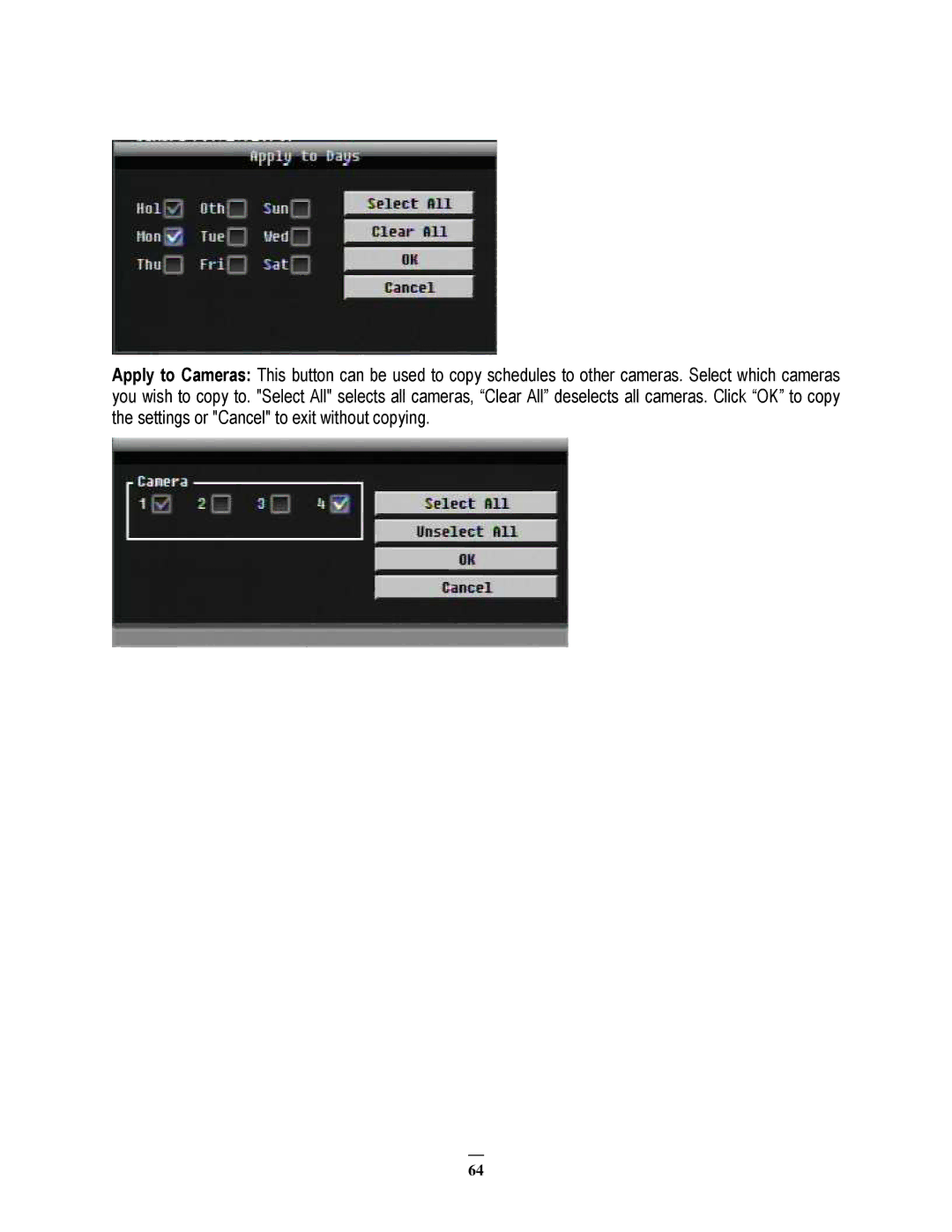 EverFocus ECOR264-8F1, ECOR264-8D1, ECOR264-4D1, ECOR264-4F1 user manual 