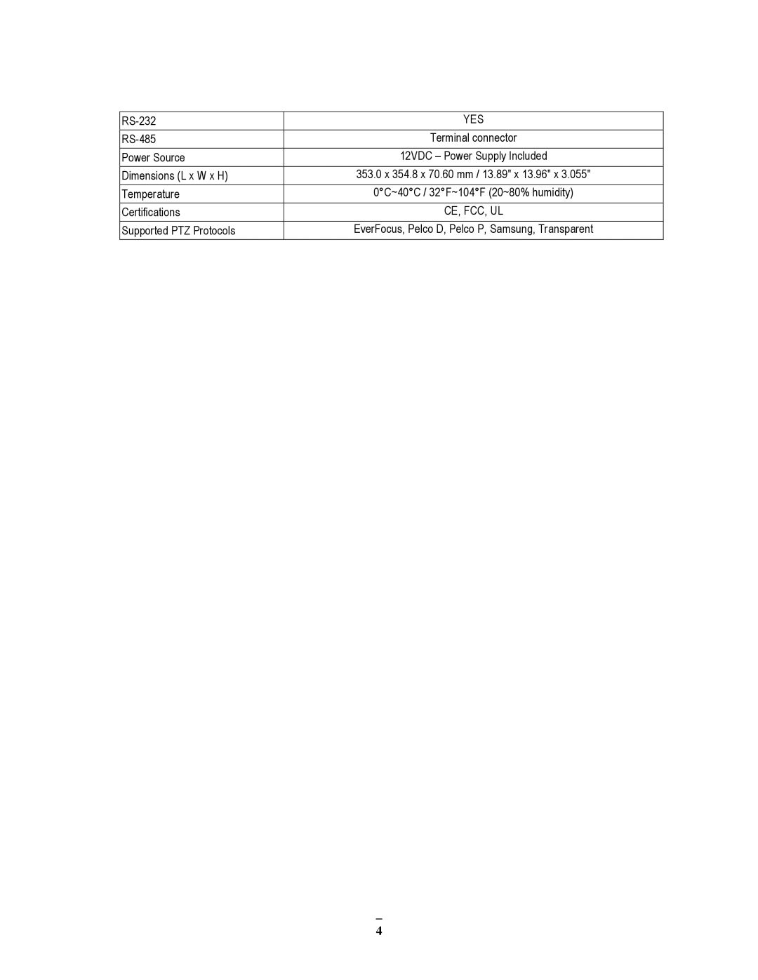 EverFocus ECOR264-9X1, ECOR264-4X1, ECOR264-16X1 user manual Ce, Fcc, Ul 