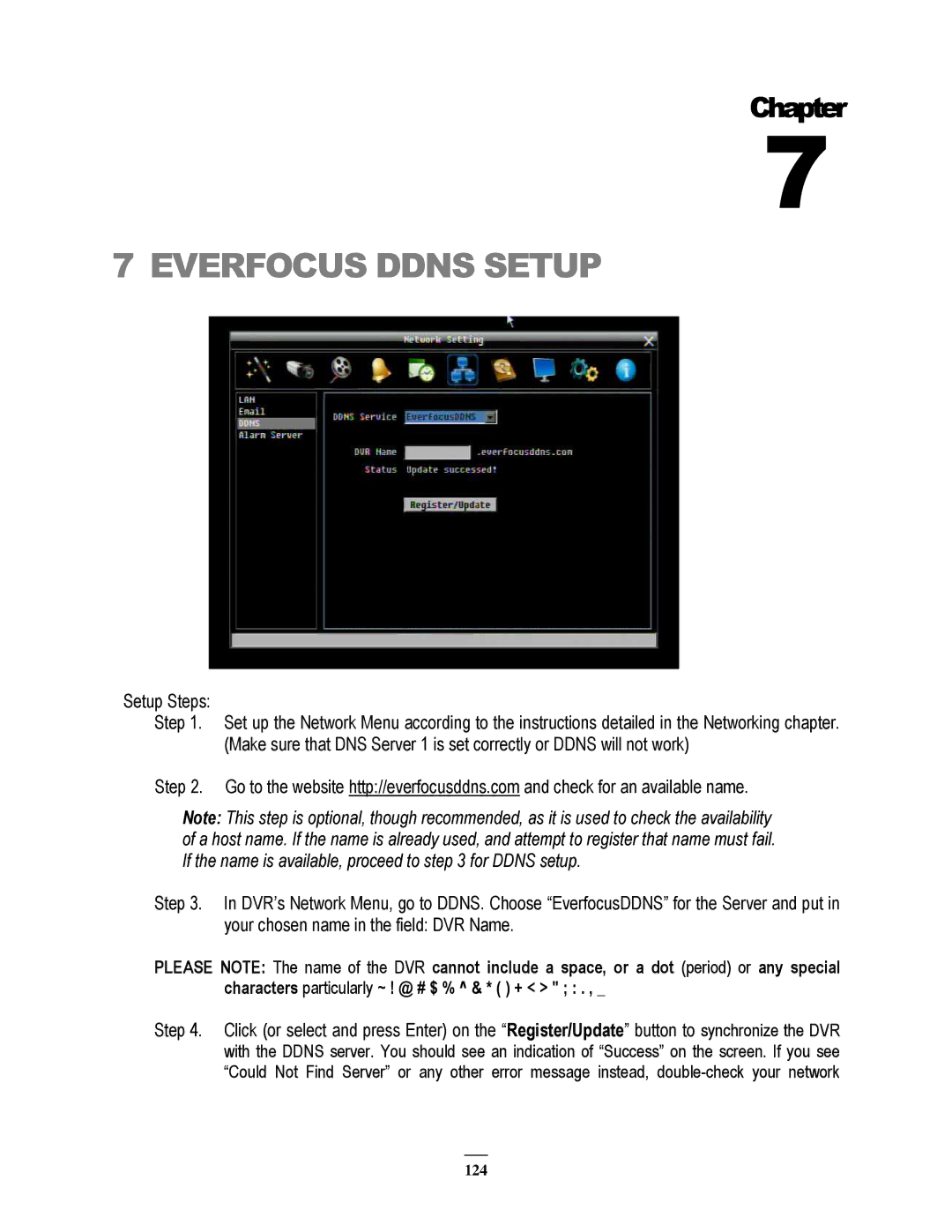 EverFocus ECOR264-9X1, ECOR264-4X1, ECOR264-16X1 user manual Everfocus Ddns Setup 