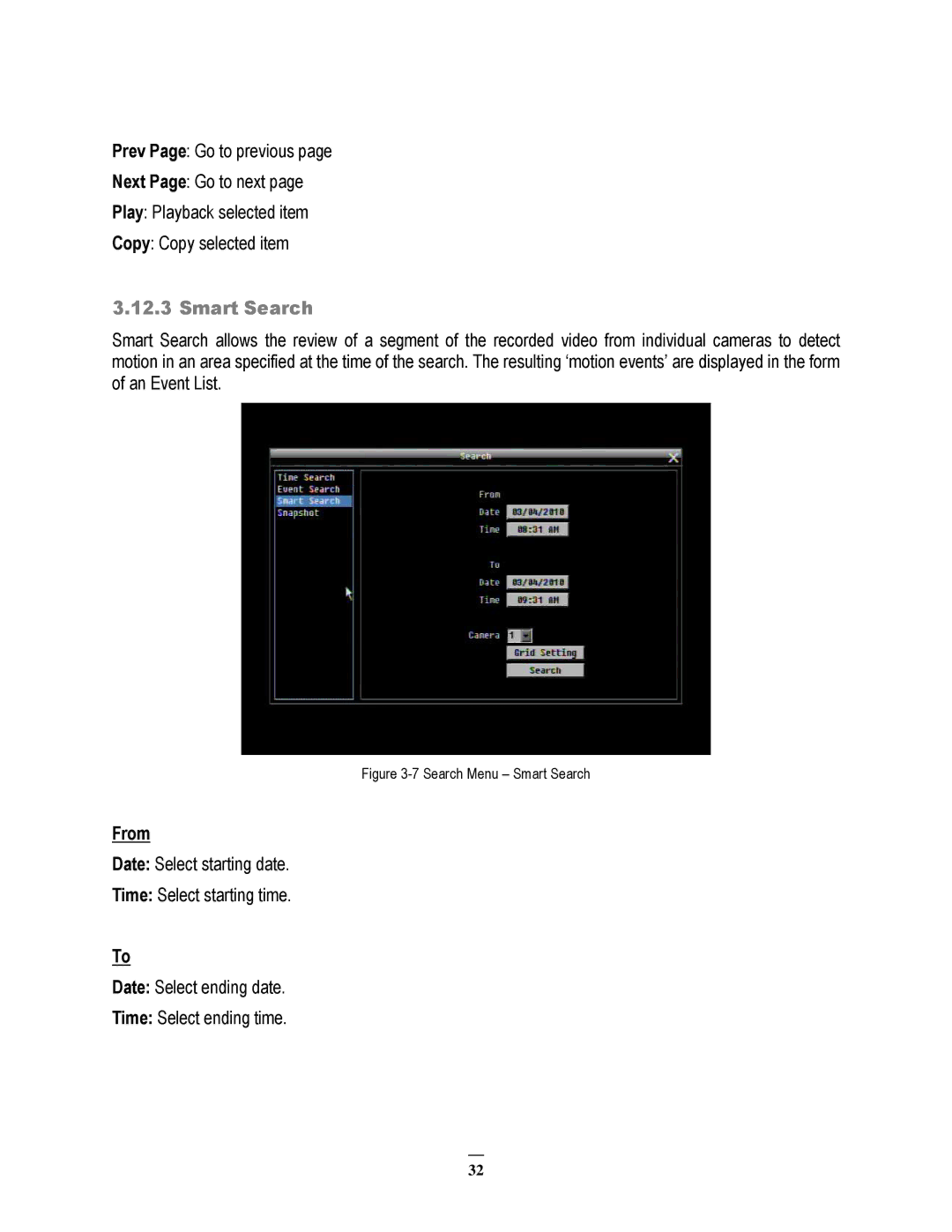 EverFocus ECOR264-4X1, ECOR264-9X1, ECOR264-16X1 user manual Smart Search, From 