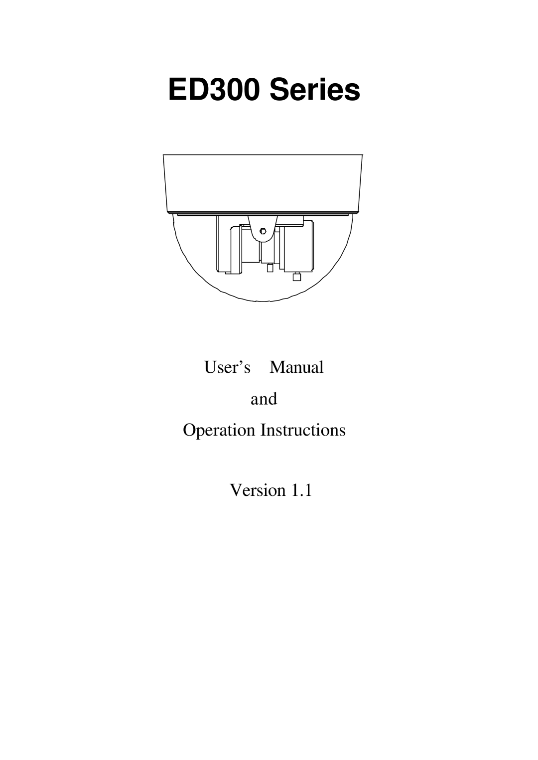 EverFocus ED300 Series user manual 