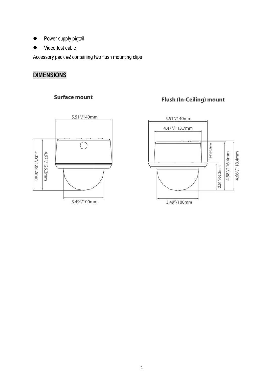 EverFocus ED335 specifications Dimensions 