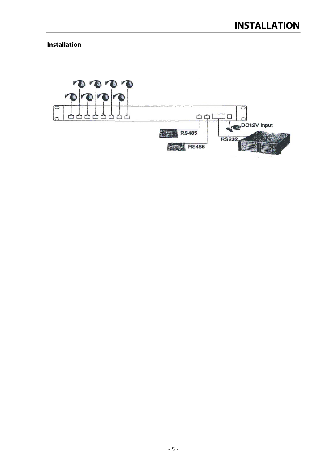 EverFocus EDA997A installation manual Installation 