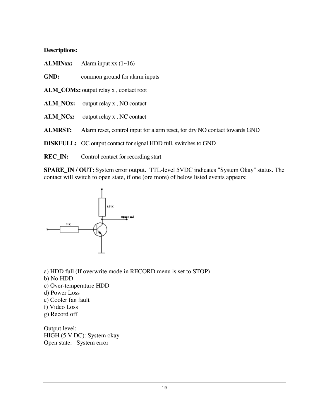 EverFocus EDR 810, EDR 410, EDSR 110, 920 instruction manual Descriptions 