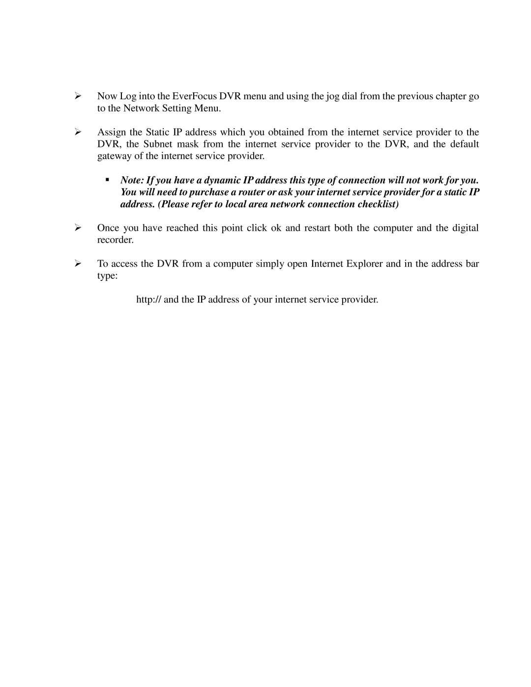 EverFocus EDR410M, EDR810H, EDR410H, EDR810M instruction manual 