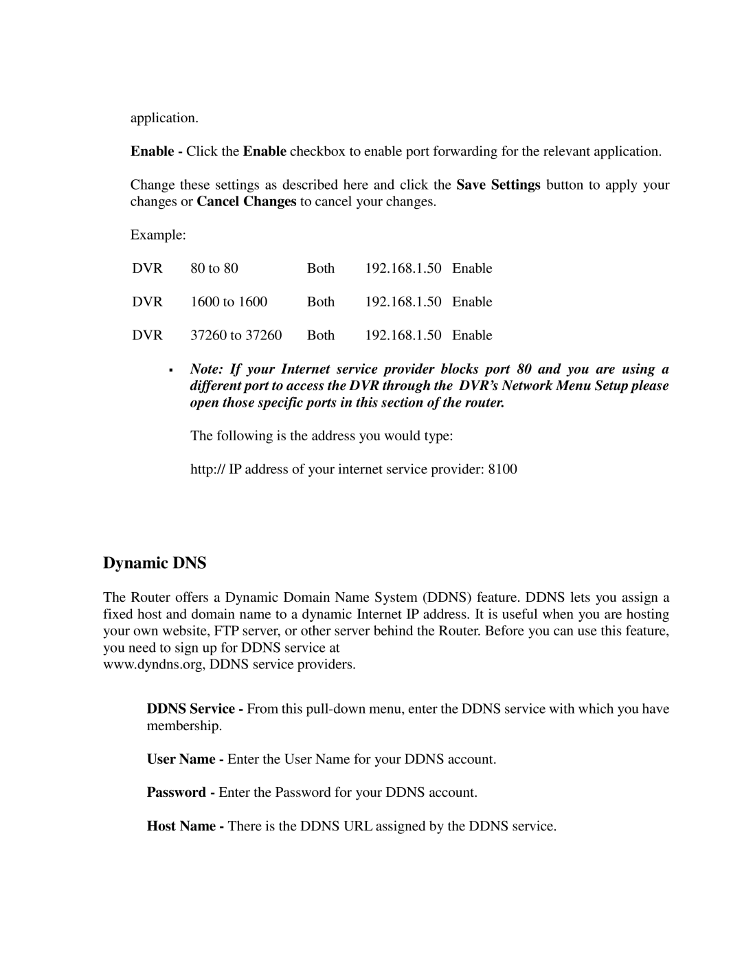 EverFocus EDR410H, EDR810H, EDR810M, EDR410M instruction manual Dynamic DNS 