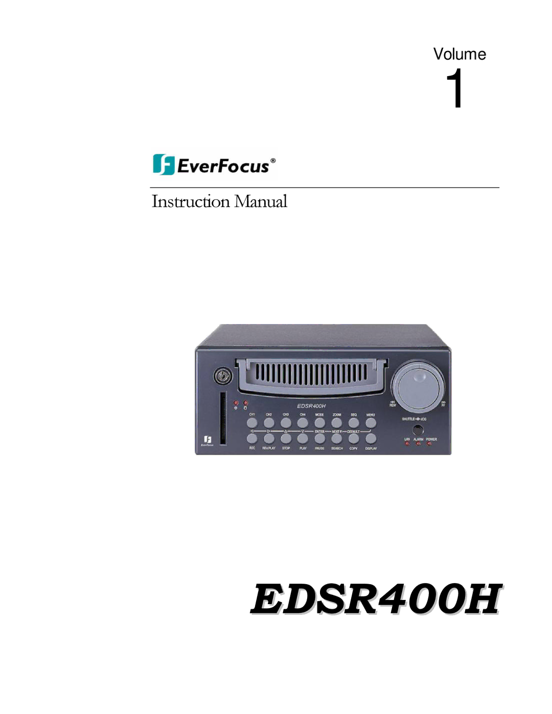 EverFocus EDSR400H instruction manual 