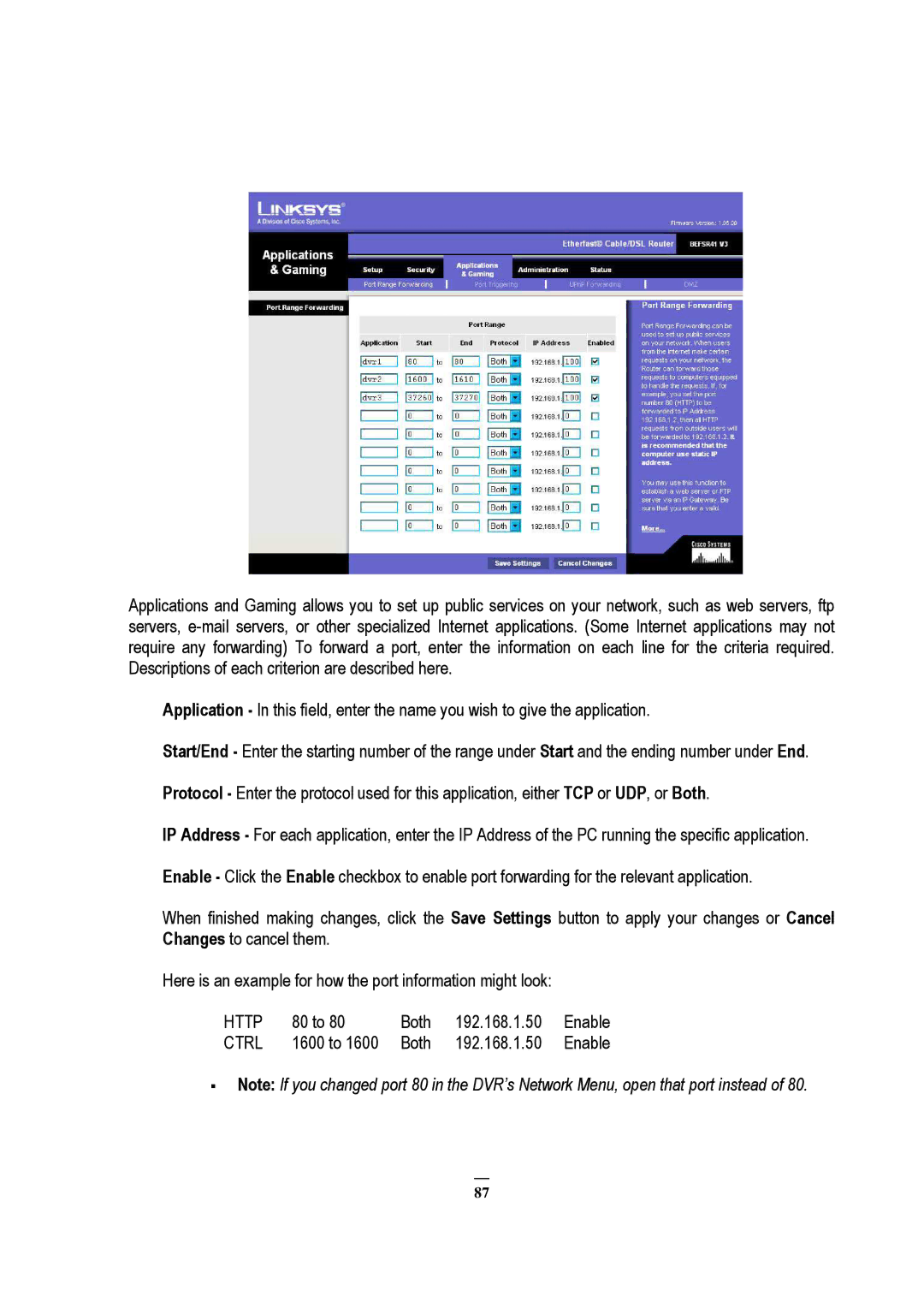 EverFocus EDVR 16D1, EDVR 9D1, EDVR 4D1, RS232, ECOR 8, ECOR 4, ECOR Series instruction manual Http 