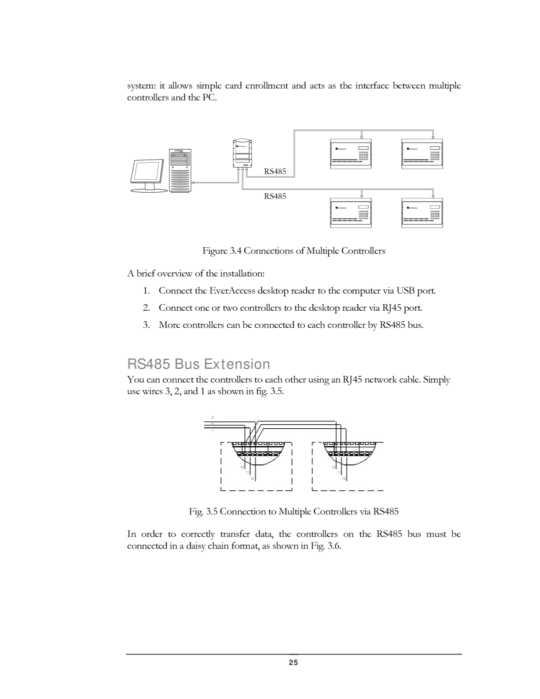 EverFocus EFC--02-1-A user manual RS485 Bus Extension 