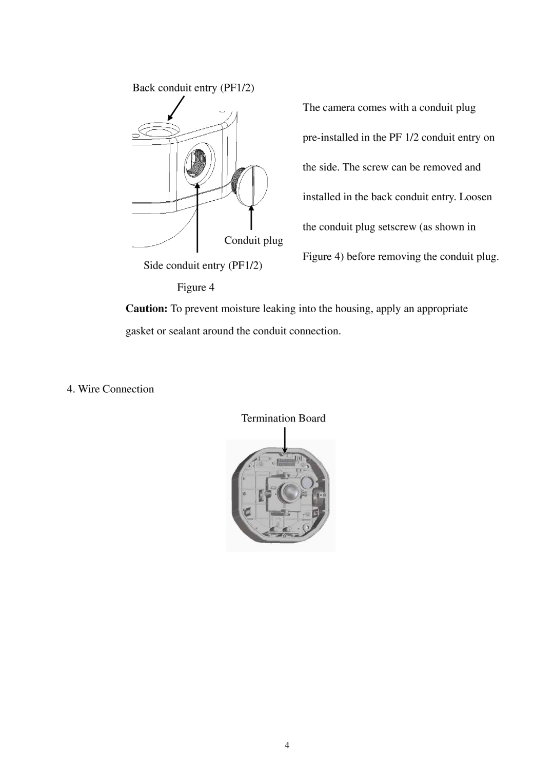 EverFocus EHD300N specifications Wire Connection Termination Board 