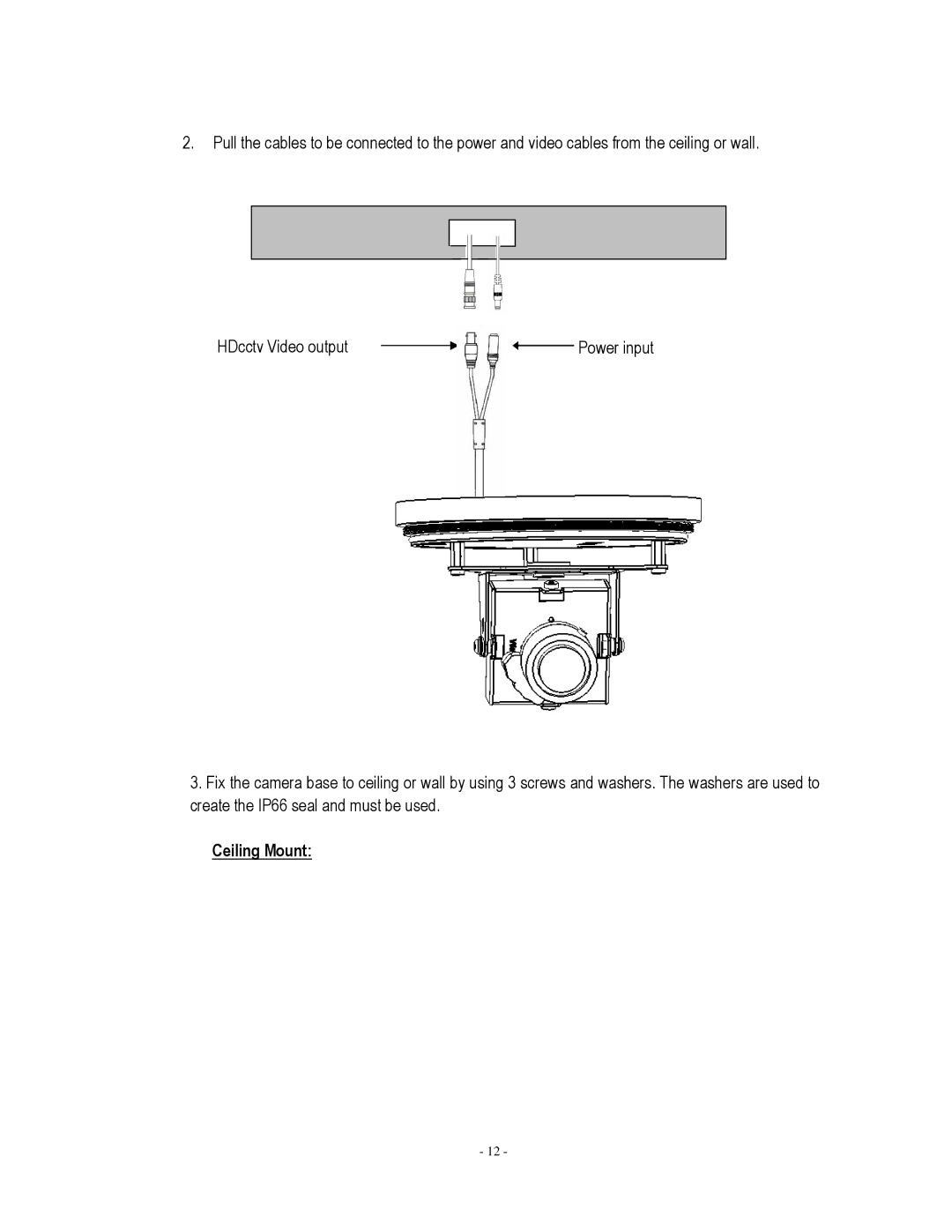 EverFocus EHH5200 specifications Power input 