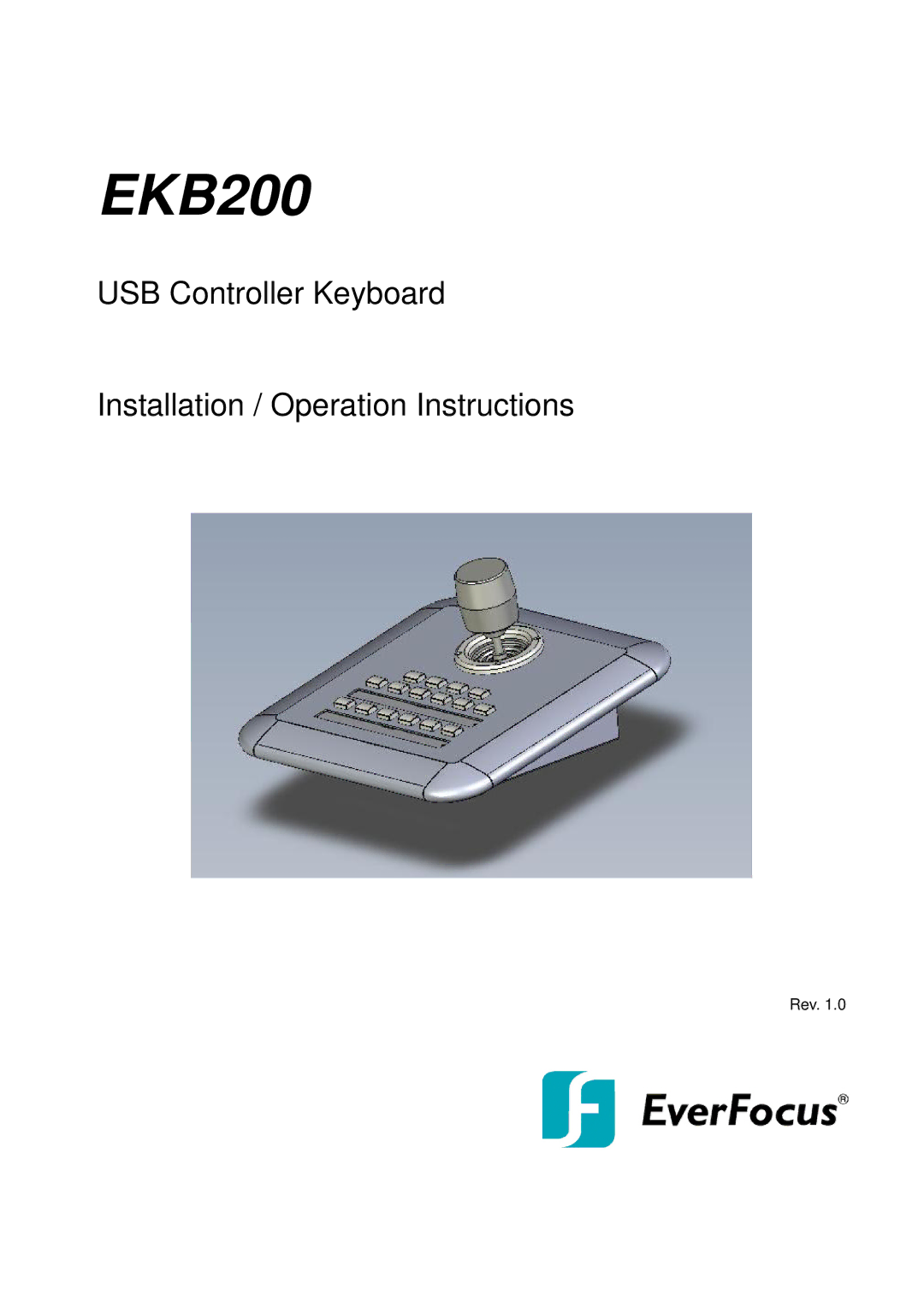 EverFocus EKB200 manual 