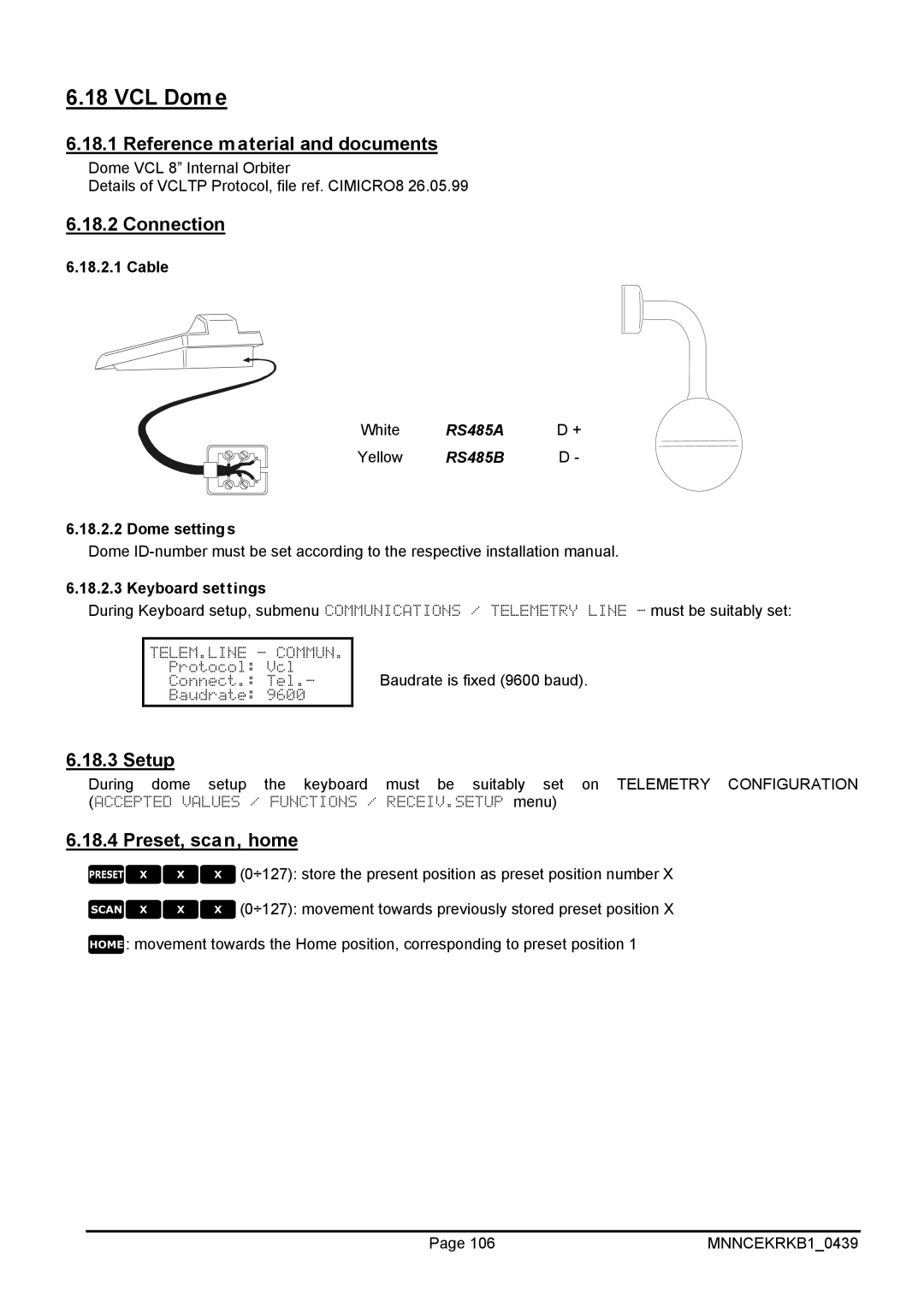 EverFocus EKR-KB1 operating instructions VCL Dome, Reference material and documents 