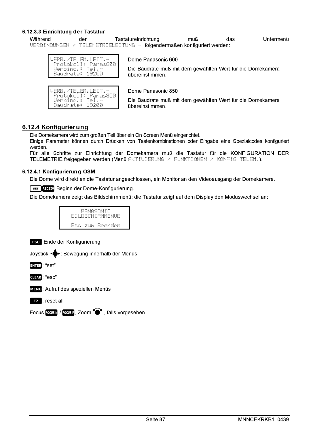 EverFocus EKR-KB1 operating instructions    