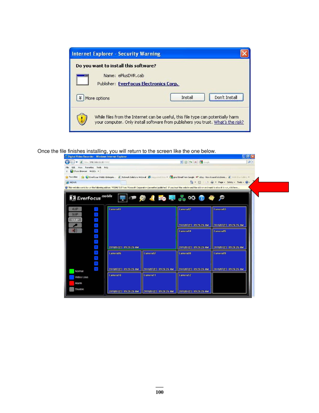 EverFocus EMV1200 user manual 100 