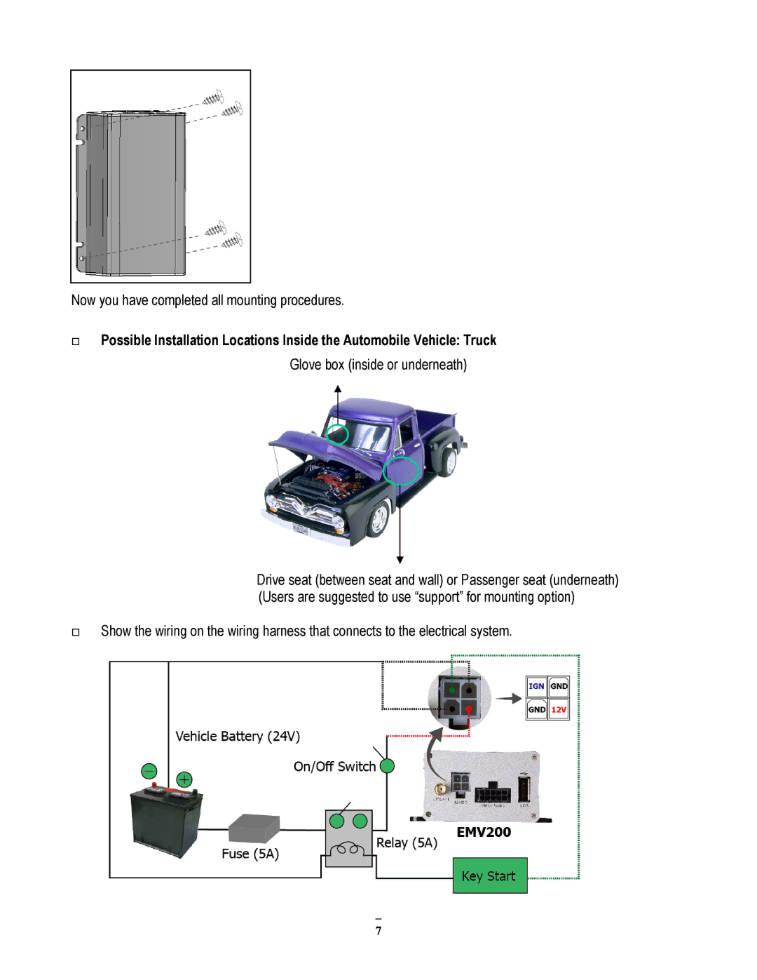 EverFocus EMV200 user manual Now you have completed all mounting procedures 