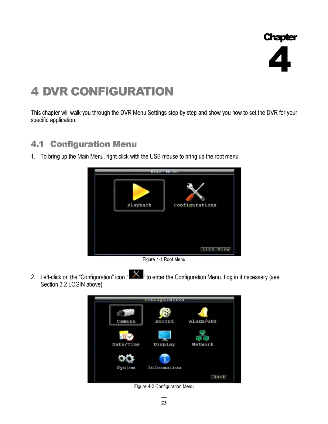 EverFocus EMV200 user manual DVR Configuration, Configuration Menu 