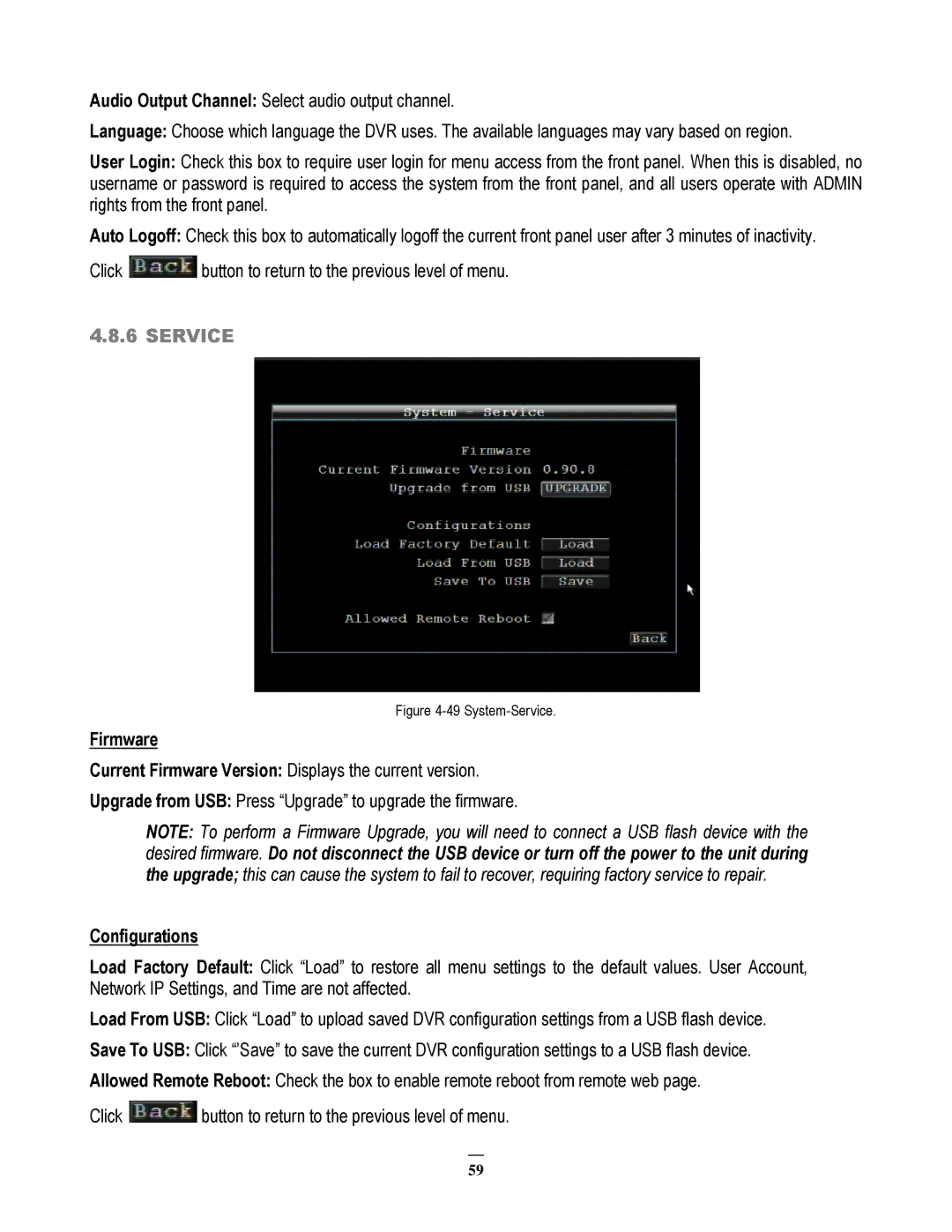 EverFocus EMV200 user manual Service 