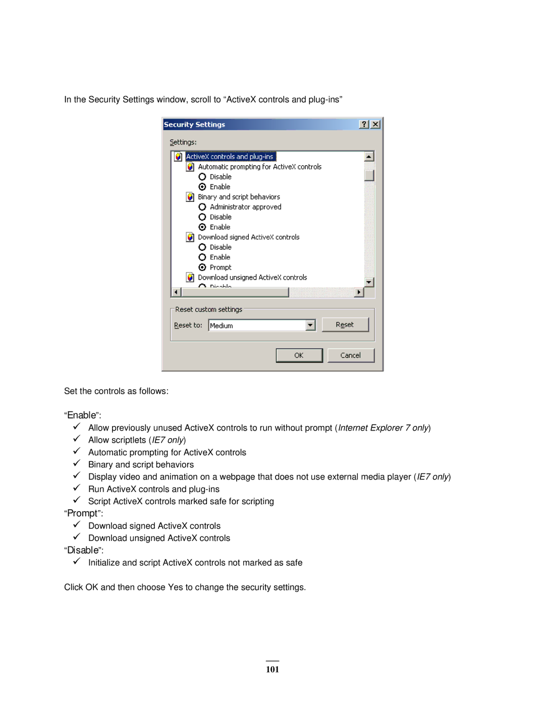 EverFocus EMV400 user manual Enable, Prompt 