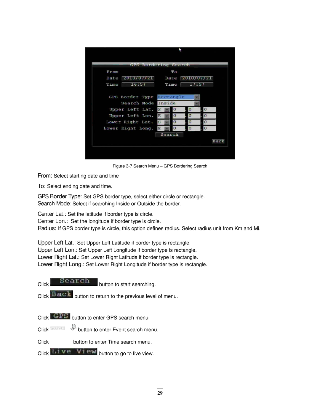 EverFocus EMV400 user manual Button to return to the previous level of menu 