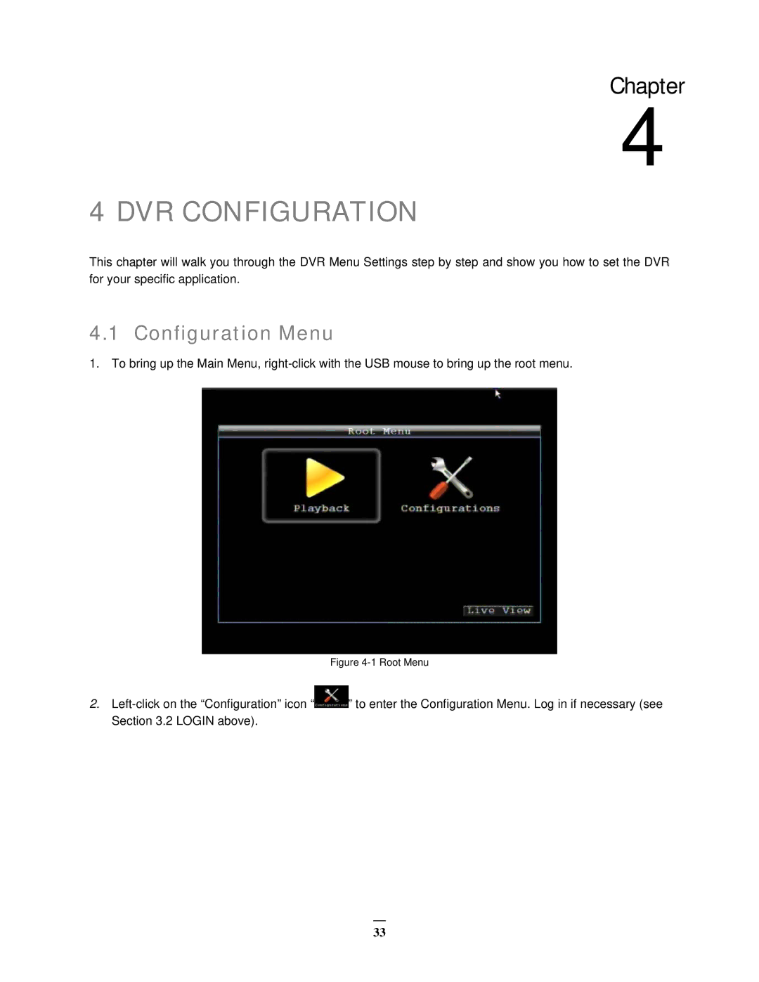 EverFocus EMV400 user manual DVR Configuration, Configuration Menu 