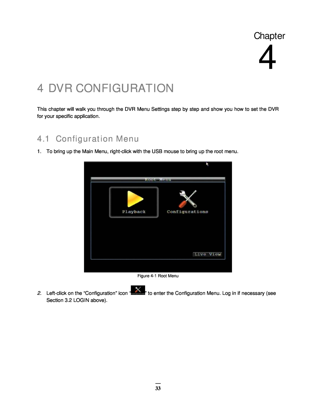 EverFocus EMV400 user manual Dvr Configuration, Configuration Menu, Chapter 