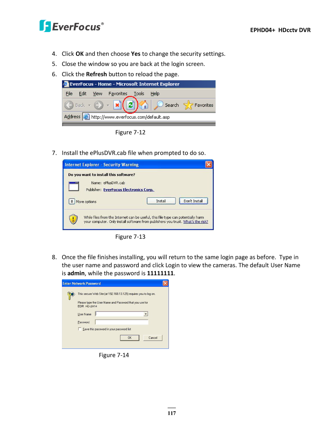 EverFocus EPHD04+ user manual 117 