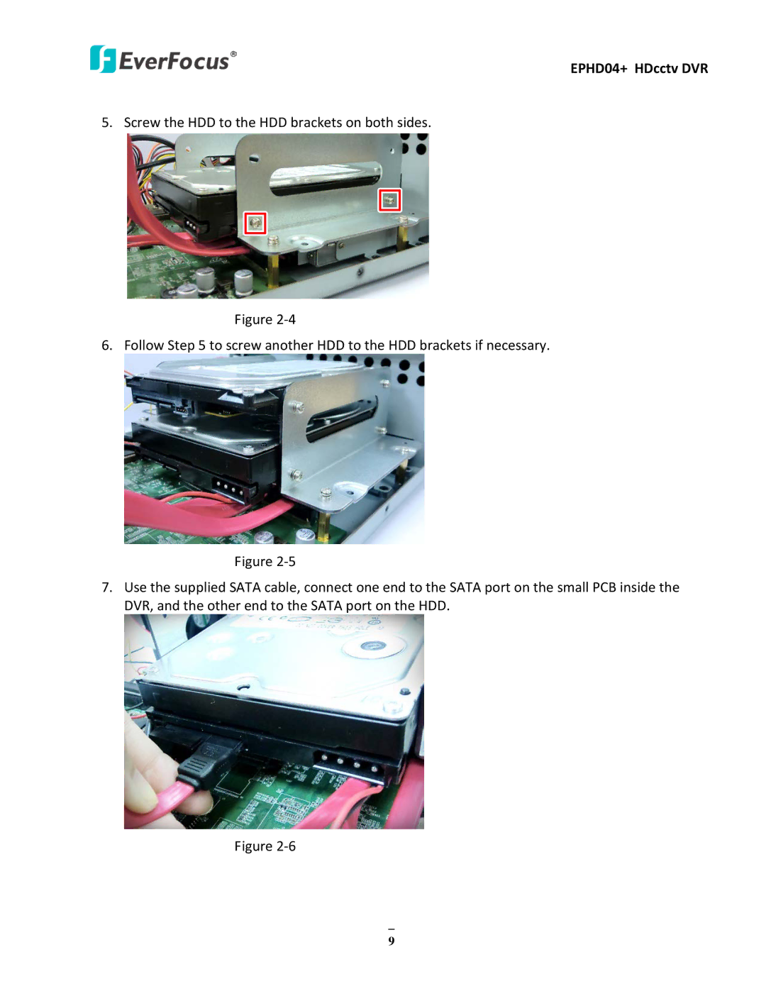 EverFocus user manual EPHD04+ HDcctv DVR 