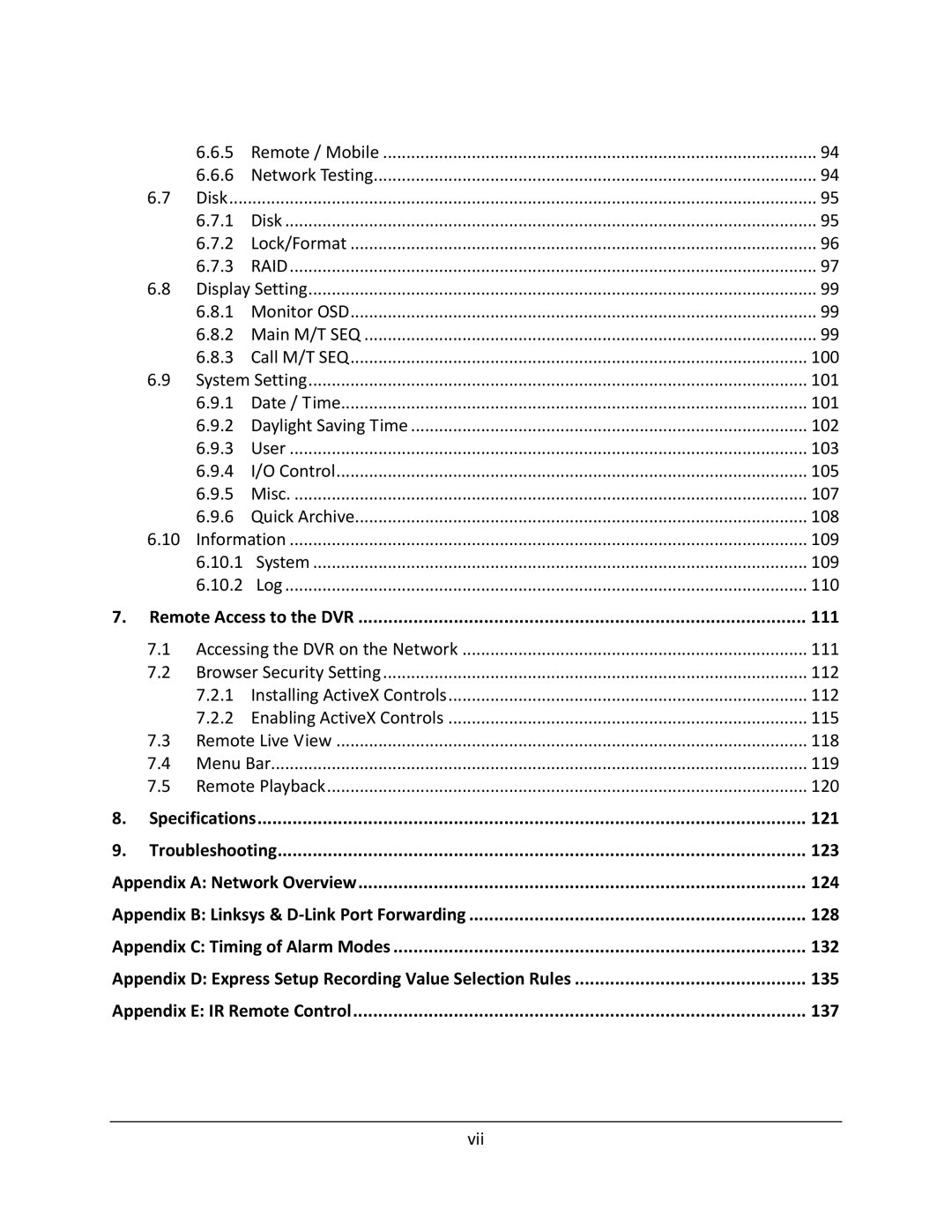 EverFocus EPHD04+ user manual Remote Access to the DVR 111 