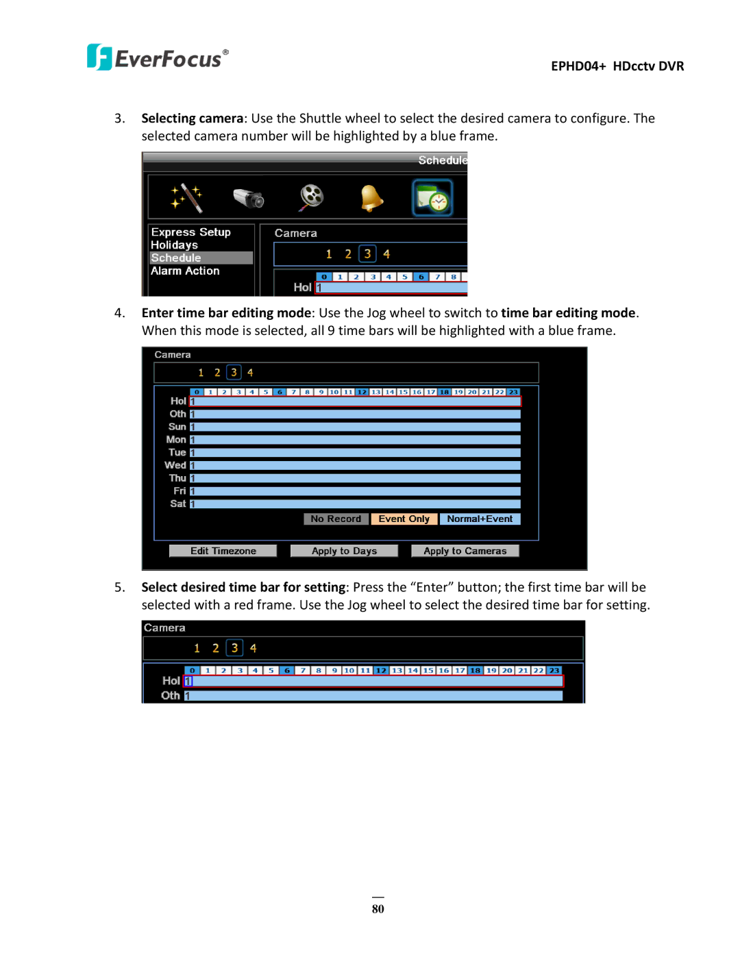 EverFocus user manual EPHD04+ HDcctv DVR 