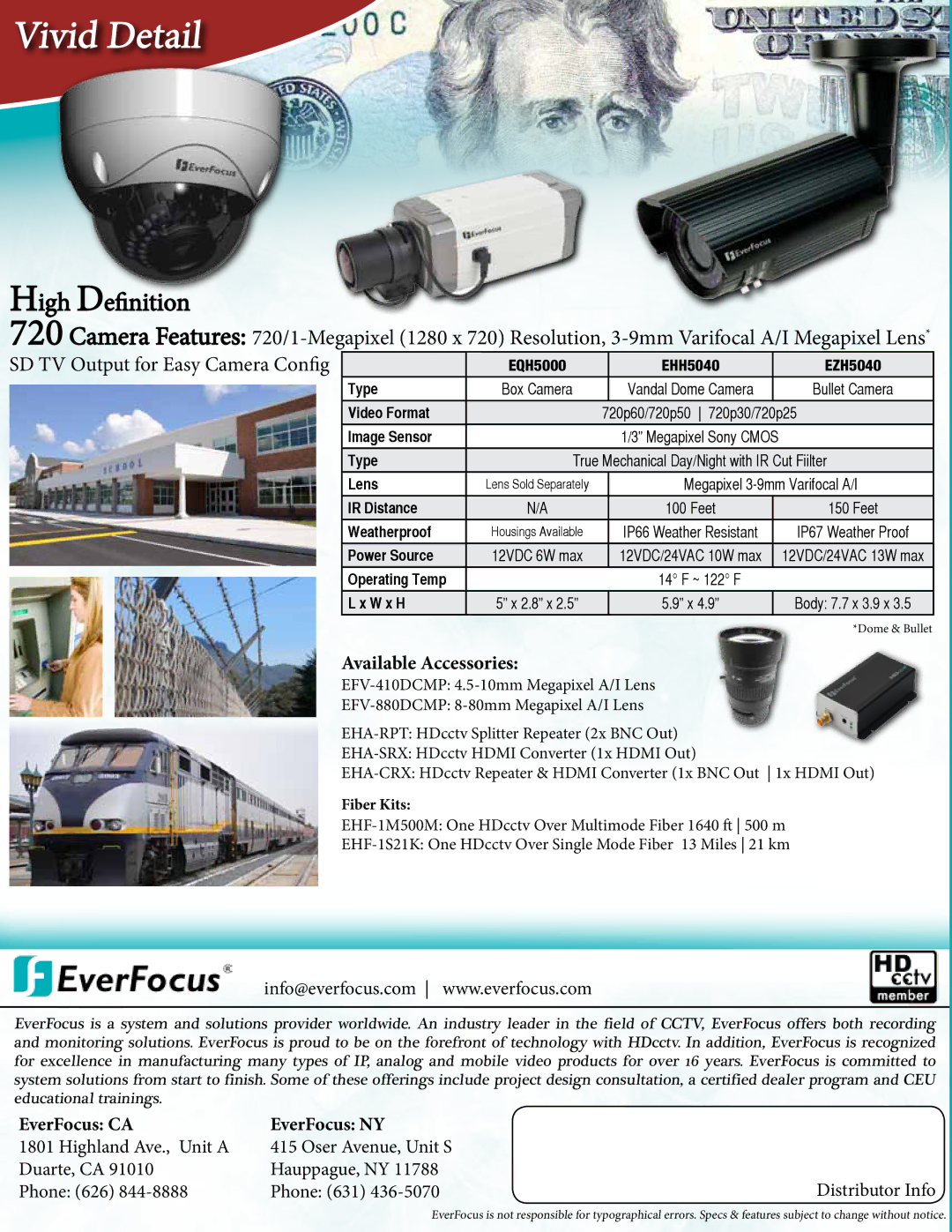 EverFocus EQH5000, EPHD08, EHH5040, EHH-5200, EQH-5200, EDR-HD-2H14, EDH-5240 manual Vivid Detail 