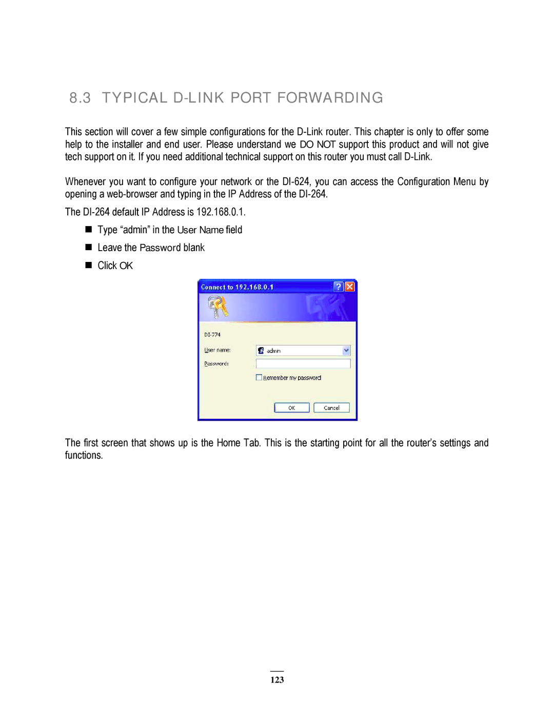 EverFocus EPHD08 user manual Typical D-LINK Port Forwarding 